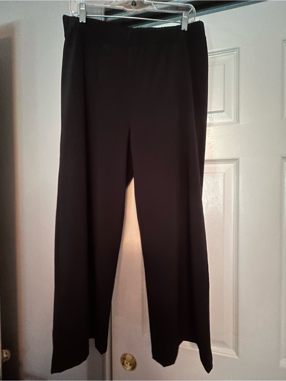 Chico's Black Wide-Leg Pull-On Pants